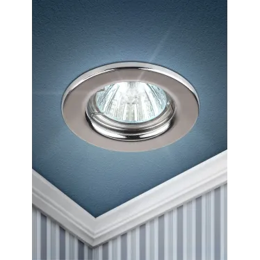 Светильник штампованный MR16,12V/220V, 50W хром ST1 CH