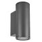 Светильник светодиодный LGD-FORMA-WALL-TWIN-R90-2x12W Warm2700 (GR, 44 deg, 230V) (ARL, IP54 металл, 3 года)