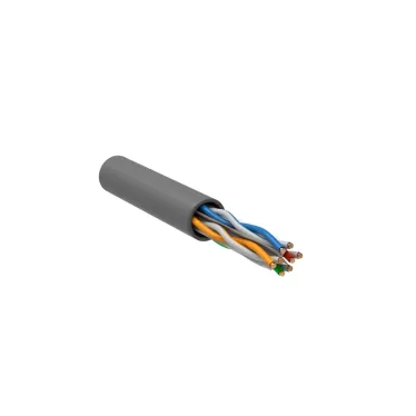 Витая пара U/UTP кат 6 4 пары 23AWG solid 305м LSZH серый