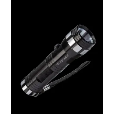 Фонарь ручной 1Вт LED/3xAAА/корпус алюминий/ремешок ручной, КОСМОС