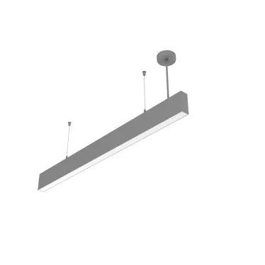 Cветильник cветодиодный Angusta High 761x35x90мм подвесной 16 Вт 4000 К IP40 RAL7045 муар серый с рассеивателем опал DALI