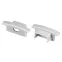 Заглушка с отверстием LINE-2308-F SILVER (ARL, пластик)