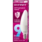                  Лампа светодиодная 9вт OLL-C37-9-230-6.5K-E14-FR PRO 90-240В ОНЛАЙТ
               