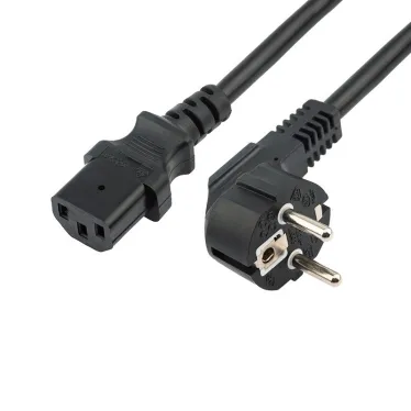 Кабель питания СЕЕ 7/7 (Schuko) - IEC 320 C13 3x0,75 мм2, длина 5м, угловая вилка