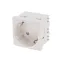 Розетка электрическая 45x45, CEE 7/4, 2K+3, 16A, белая