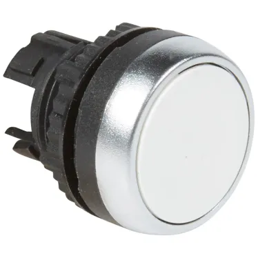 Кнопка с пружинным возвратом ∅ 22,3 - Osmoz - для комплектации - потайная головка - без подсветки - белый | 023800 | Legrand