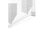                  Светильник светодиодный Mercury Pro подвесной 34 Вт 4000 К 1010х65х65 мм IP54 RAL9003 белый муар с рассеивателем опал, с декоративным проводом 2 м и комплектом подвесов 2 м DALI
               