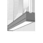                  Светильник светодиодный Mercury Pro подвесной 8 Вт 3000 К 514х65х65 мм IP54 серый муар с рассеивателем опал подв. 2м
               