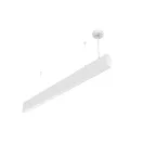                  Cветильник cветодиодный Angusta High 1257x35x90мм подвесной 25 Вт 3000 К IP40 RAL9003 белый муар с рассеивателем опал DALI
               