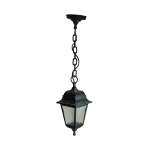 Светильник уличный UUL-A01H 60W/E27 IP44 BLACK SILVER под лампу Е27. Архитектурный подвесной. Корпус темно-серебристый. TM Uniel