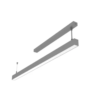 Cветильник cветодиодный Angusta 1505х35х45мм подвесной 52 Вт 4000 К IP40 RAL7045 серый с рассеивателем опал DALI