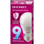 Лампа светодиодная 9вт OLL-G45-9-230-6.5K-E27-FR PRO 90-240В ОНЛАЙТ
