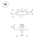 Чаша потолочная встраиваемая SPX-CANOPY-R90-C6.5 (BK) (Arlight, Металл)