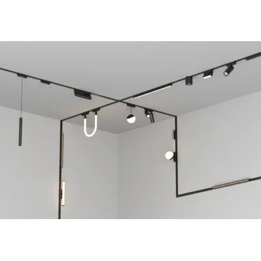 Шинопровод магнитный встраиваемый 1 м для магнитной системы Galakti черный