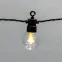 Гирлянда Лофт уличная, черный каучук, 20 прозрачных ламп х 1 LED, IP65