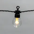 Гирлянда Лофт уличная, черный каучук, 20 прозрачных ламп х 1 LED, IP65