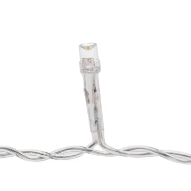 Гирлянда Арка со звездами 2,5х1,2м 136LED тёплый белый прозрачный ПВХ IP20 230В