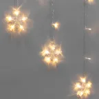 Гирлянда Арка со звездами 2,5х1,2м 136LED тёплый белый прозрачный ПВХ IP20 230В