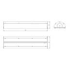 Светодиодный светильник Diora Angar TR80 135/21000 Д прозрачный 4K