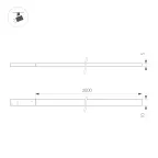 Светильник MAG-MICROCOSM-FLAT-ELASTIC-L2000-16W Warm3000 (BK, 100 deg, 24V) (Arlight, IP20 Пластик, 3 года)