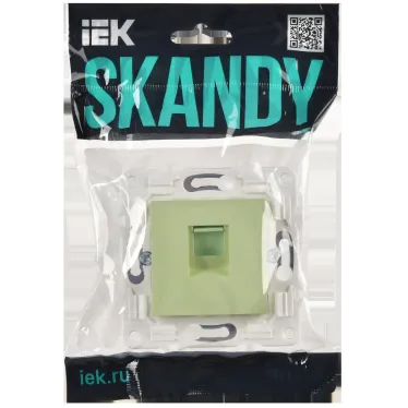 SKANDY Розетка компьютерная RJ45 кат.6 SK-K02G мятный IEK