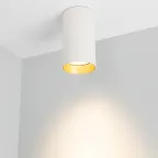 Светильник накладной SP-POLO-R85-1-15W Warm White 40deg (White, Gold Ring) (Arlight, IP20 Металл, 3 года)