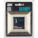 SKANDY Рамка 1-местная SK-F31N металл никель IEK