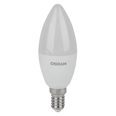 Лампа светодиодная LED 7 Вт E14 6500К 560Лм свеча 220 В (замена 60Вт) OSRAM упак 5 шт