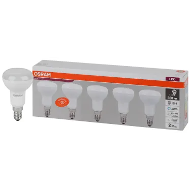 Лампа светодиодная LED 7 Вт E14 6500К 560Лм гриб 220 В (замена 60Вт) OSRAM
