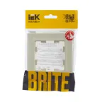 BRITE Рамка 1 пост РУ-1-БрКр бежевый