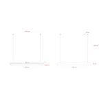 Светильник LED белый подвесной драйвер внутри 36Вт 4000К 2700Лм IP40 1200х100х60 Geometria SPO-113-W-40K-036 Block