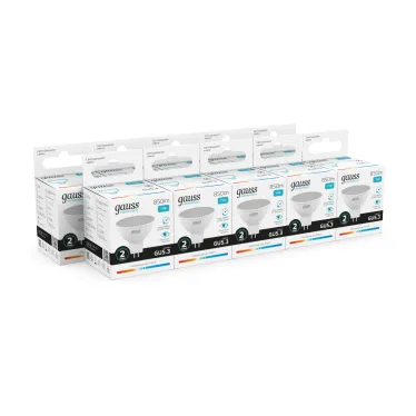 Лампа светодиодная LED 11 Вт 850 лм 4100К софит MR16 нейтральный GU5.3 AC 220В Elementary Gauss