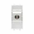 Avanti Компьютерная розетка RJ-45 без шторки модульная кат.6A экранированная Белое облако 1 модуль