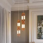 Светильник светодиодный SP-AMPIRIUS-HANG-H610-L120-7W MIX (BRASS, 360 deg, 230V) (ARL, IP20 Металл, 3 года)