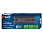 Блок питания UET-VAF-060A67 12V IP67 ультратонкий, 60Вт. Металлический корпус. TM Uniel