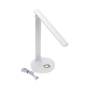 Светильник настольный с RGB-ночником LED 12Вт белый с диммером