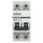 Выключатель нагрузки модульный ВН-29 2P 40А EKF Basic | SL29-2-40-bas | EKF