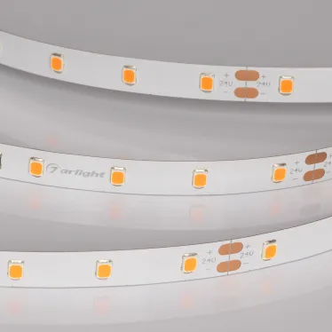 Лента светодиодная RT-A60-8mm 24V Carrot (4.8 W/m, IP20, 5m) (ARL, 60 LED/m)