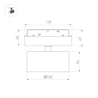 Заглушка ARL-MOONLIGHT-ROUND-25-CAP-SIDE-SET-BLACK (Arlight, Силикон)