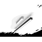 Светильник светодиодный Mercury Pro накладной 67 Вт 3000 К 2002х65х65 мм IP54 RAL9005 черный муар с рассеивателем опал DALI