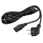 Кабель питания СЕЕ 7/7 (Schuko) - IEC 320 C13 3x1,0 мм2, длина 0,6м, угловая вилка