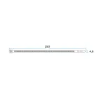 Стяжка нейлоновая 250x4.8 мм белая (100 шт)