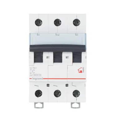 Выключатель автоматический трехполюсный TX3 6000 16A C 6кА | 404056 | Legrand