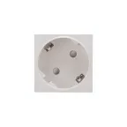 Розетка электрическая 45x45, CEE 7/4, 2K+3, 16A, белая