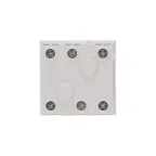 Розетка электрическая 45x45, CEE 7/4, 2K+3, 16A, белая