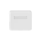 Корпус настенной розетки под 2 модуля Keystone Jack белый