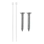 Корпус настенной розетки под 2 модуля Keystone Jack белый