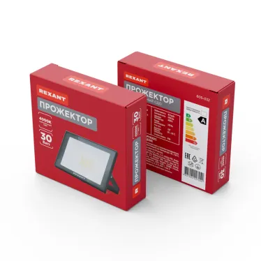 Прожектор светодиодный СДО 30Вт 2400Лм 4000K черный