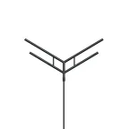 Кронштейн OXOR-SY4-3000x76-L1300 BLACK (Arlight, Сталь)