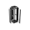 Шкаф телекоммуникационный напольный 42U 600x800 ШТ-НП-М-42U-600-800-С-Ч, передняя дверь стекло, цвет черный